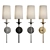 Elegant Transitional Black Wall Sconce 3D model small image 14