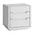 Elegant Loft Style Nightstand 3D model small image 4