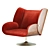 Stylish and Comfortable Armchair Design 3D model small image 3