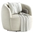 Elegant Gwyneth Swivel Chair 3D model small image 3