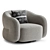 Ergonomic Swivel Chair: Modern Design 3D model small image 1