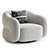 Ergonomic Swivel Chair: Modern Design 3D model small image 2