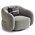 Ergonomic Swivel Chair: Modern Design 3D model small image 3