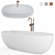 Disenia Ellisse Oval Freestanding Bath 3D model small image 1