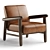 Westgate Leather Armchair Modern Design 3D model small image 1