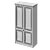 Adaptable Neoclassic Wardrobe 3D model small image 2