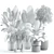 Customizable Indoor Plant 3D Model 3D model small image 2