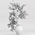 Delicate Blooms in Concrete Vase 3D model small image 4