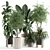 Customizable Indoor Plant 3D Model 3D model small image 1