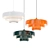 Modern Cake Pendant Lamp, Multi-color 3D model small image 2