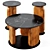 Elegant Pemba Table Trio Set 3D model small image 5