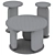 Elegant Pemba Table Trio Set 3D model small image 6