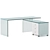 Modern Corner Writing Desk 3D model small image 2