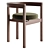 Elegant Arc Chair in Velour 3D model small image 2