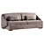 Luxury Dark Brown Palazzo Sofa 3D model small image 2