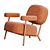 Soviet-inspired Steel Lounge Set 3D model small image 3