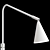 Adjustable Metal Wall Lamp ENEA 3D model small image 3