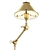 Streamlined Brass Anette Floor Lamp 3D model small image 3