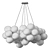 Frosted Bubble Chandelier D=85cm 3D model small image 4