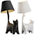 Whimsical Cat Hat Lamp 3D model small image 1