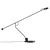 Minimalist Adjustable Black Table Lamp 3D model small image 2