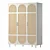 White Rattan 3-Door Wardrobe 3D model small image 1