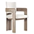 Elegant Paros Armchair for Vray 3D model small image 1