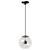 Nucleus Pendant Light with Transparent Glass Orb 3D model small image 1