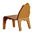 Scandinavian Lounge Chair in 3 Color Options 3D model small image 4