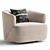 Mila Modern Swivel Chair 3D model small image 1