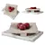 Luxury Marble Fruit Plate Set 3D model small image 1