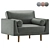 Contemporary Armchair Collection - Storm 3D model small image 1