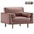 Contemporary Armchair Collection - Storm 3D model small image 3