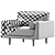 Contemporary Armchair Collection - Storm 3D model small image 5