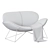 Molteni C DueFoglie Armchair: Modern Comfort 3D model small image 4