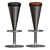  Scandinavian Leo Thafvelin Bar Stools 3D model small image 3