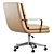 Modern Ergonomic Jude Desk Chair 3D model small image 3