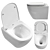 Modern Bathroom Set: Stylus, Boheme Uno, AlcaPlast 3D model small image 5