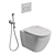 Modern Bathroom Set: Stylus, Boheme Uno, AlcaPlast 3D model small image 6