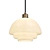 Deco Milk Glass Pendant Light 3D model small image 2