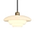 Deco Milk Glass Pendant Light 3D model small image 3