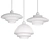 Deco Milk Glass Pendant Light 3D model small image 6