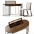 Elegant Doppler Dressing Table Set 3D model small image 5