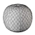 Boucle Bliss Pearl Pouf 3D model small image 3