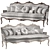 Louis Antique Sofa Art 245 3D model small image 1