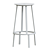 Rotatable Black Bar Stool 3D model small image 4