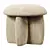 Elegant Madeline Ottoman for Sale 3D model small image 3