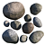 Dual Texture Stone Set 3D model small image 1