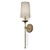 Elegant Nickel Wall Sconce 3D model small image 4