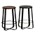 Modern Elegance Primi Counter Stool 3D model small image 3